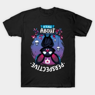 All About Perspective - Creepy Cute Bat Love T-Shirt